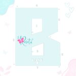 B - 3D LETTER ADVENT CALENDAR TEMPLATE