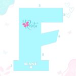 F - 3D LETTER ADVENT CALENDAR TEMPLATE