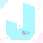 J - 3D LETTER ADVENT CALENDAR TEMPLATE