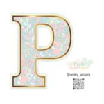 P LETRA 3D SHADOW BAILARINA - archivos studio, svg