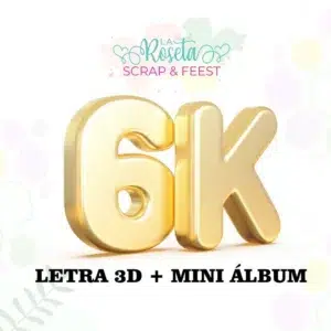 TALLER LETRA 3D + MINI ALBUM - 6K GRATIS